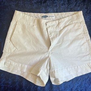 Old navy high rise white shorts